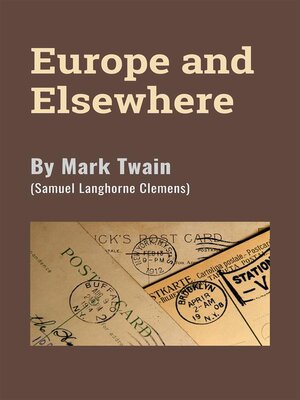 cover image of Europe and Elsewhere